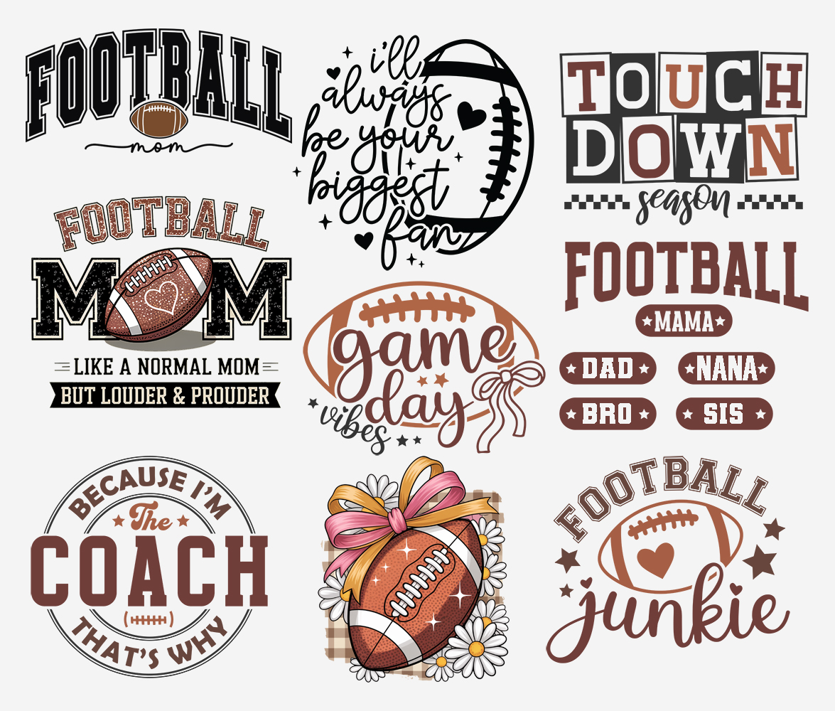 Football design options from SSDSarah.com